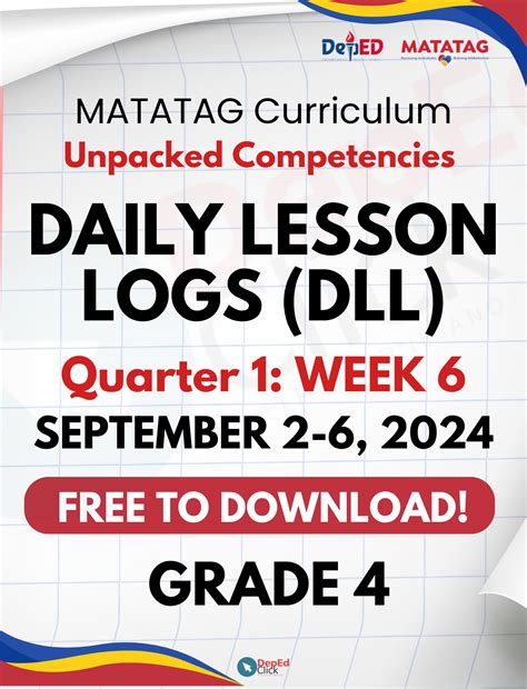 GRADE 4 DAILY LESSON LOGS (WEEK 6: Q1) SEPTEMBER 2 .